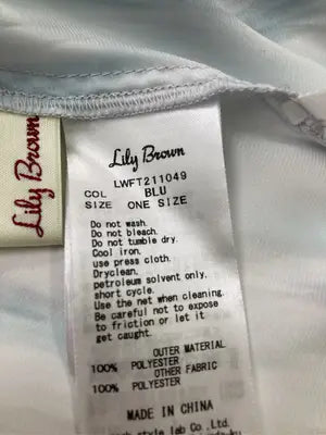 Lily brown/リリーブラウン/シャツ/ブラウス/トップス/スカイブルー/ONE SIZE