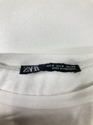 ZARA/ザラ/Tシャツ/カットソー/トップス/ホワイト/S