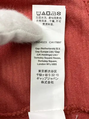 GAP/ギャップ/Tシャツ/カットソー/トップス/レッド/XS
