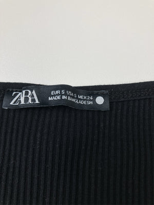 ZARA/ザラ/Tシャツ/カットソー/トップス/ブラック/EUR S/USA S/MEX 26