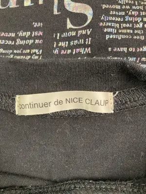 continuer de NICE CLAUP/コンティニューデナイスクラップ/Tシャツ/カットソー/トップス/ブラック