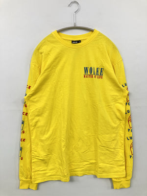 WOLEE/Tシャツ/カットソー/トップス/イエロー/M