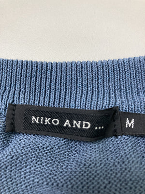 niko and .../ニコアンド/Tシャツ/カットソー/トップス/ブルー/M