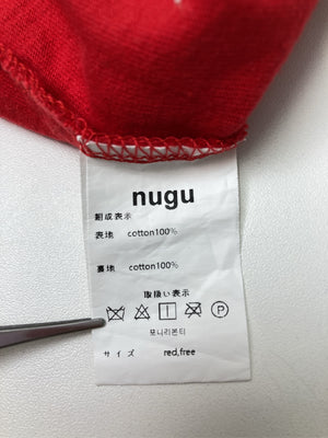 nugu/ヌグ/Tシャツ/カットソー/トップス/レッド/free