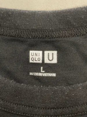 UNIQLO/ユニクロ/Tシャツ/カットソー/トップス/ブラック/L