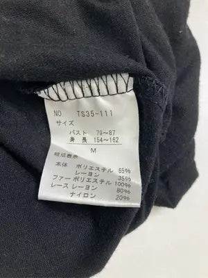 axes femme/アクシーズファム/Tシャツ/カットソー/トップス/ブラック/M