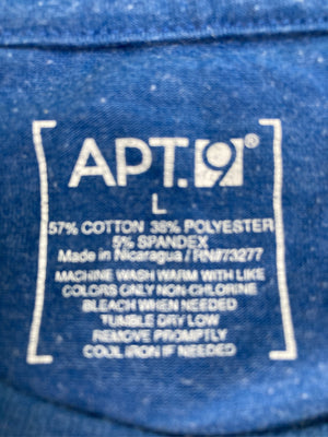 APT.9/アプトナイン/Tシャツ/カットソー/トップス/ブルー/L