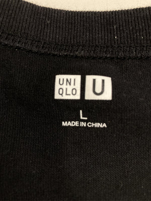 UNIQLO/ユニクロ/Tシャツ/カットソー/トップス/ブラック/L