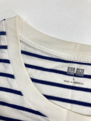 UNIQLO/ユニクロ/Tシャツ/カットソー/トップス/ブルー/L