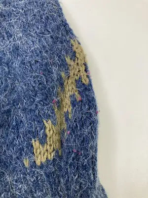 SWEATERS/ニット/セーター/トップス/ブルー/L