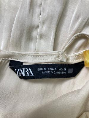 ZARA/ザラ/ドレス/ワンピース/ドレス/ゴールド/S
