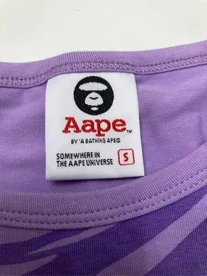 Aape/エイプ/Tシャツ/カットソー/トップス/パープル/S