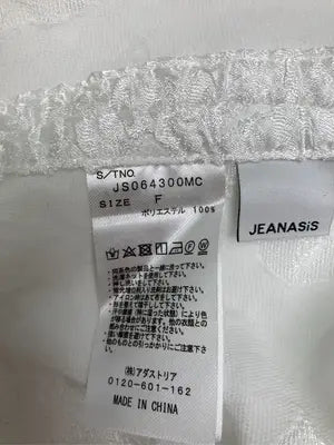 JEANASIS/ジーナシス/Tシャツ/カットソー/トップス/ホワイト/F