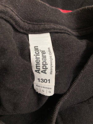 American Apparel/アメリカンアパレル/Tシャツ/カットソー/トップス/ブラック/L