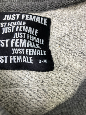 JUST FEMALE/スウェット/トップス/グレー/S-M