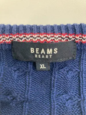 BEAMS HEART/ビームスハート/ニット/セーター/トップス/ネイビー/XL