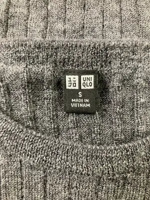 UNIQLO/ユニクロ/Tシャツ/カットソー/トップス/グレー/S