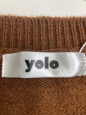 yolo/ヨロ/ニット/セーター/トップス/ブラウン