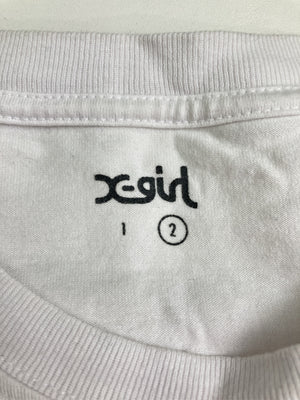X-GIRL/エックスガール/Tシャツ/カットソー/トップス/ホワイト/2