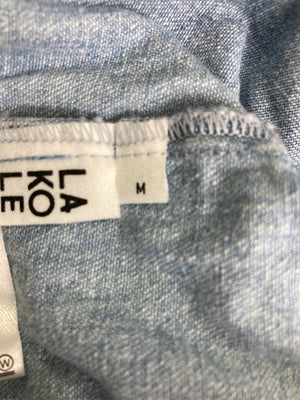 LAKOLE/ラコレ/シャツ/ブラウス/トップス/スカイブルー/M