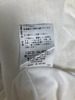 CECIL McBEE/セシルマクビー/Tシャツ/カットソー/トップス/アイボリー/M