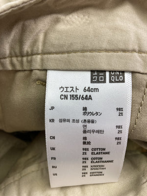 UNIQLO/ユニクロ/チノパンツ/パンツ/ベージュ/ウエスト64cm 155/64A