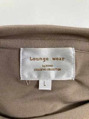 Lounge wear/ラウンジウェア/Tシャツ/カットソー/トップス/ベージュ/L