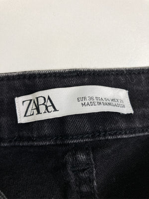 ZARA/ザラ/デニムパンツ/パンツ/ブラック/EUR36/USA04/MEX26