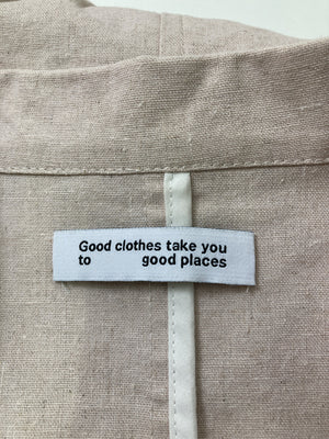 GOOD CLOTHES TAKE YOU TO GOOD PLACES/テーラードジャケット/ジャケット/アウター/ベージュ
