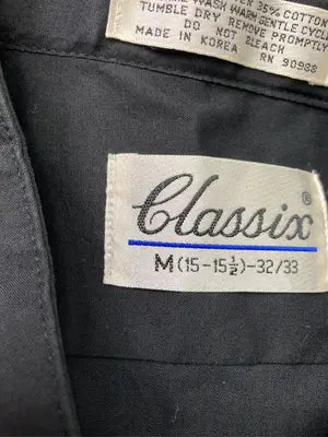 Classix/シャツ/ブラウス/トップス/ブラック/M(15-15 1/2)-32/33