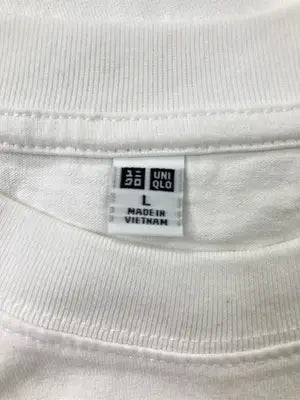 UNIQLO/ユニクロ/Tシャツ/カットソー/トップス/ホワイト/L