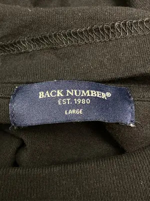 BACK NUMBER/バックナンバー/Tシャツ/カットソー/トップス/ブラック/LARGE