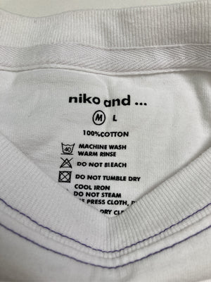 niko and .../ニコアンド/Tシャツ/カットソー/トップス/ホワイト/M