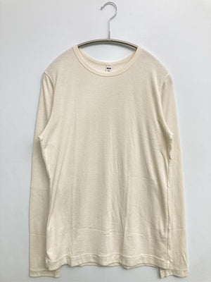 UNIQLO/ユニクロ/Tシャツ/カットソー/トップス/ホワイト/L