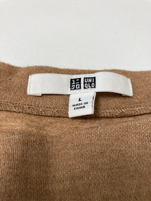 UNIQLO/ユニクロ/Tシャツ/カットソー/トップス/ブラウン/L