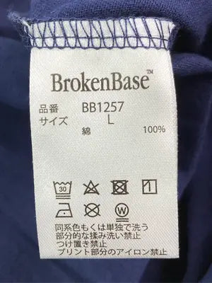 BrokenBase/ブロークンベース/Tシャツ/カットソー/トップス/ネイビー/L