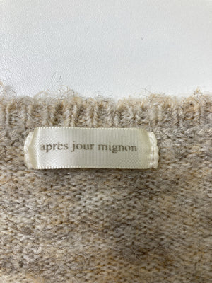 apres jour mignon/アプレジュールミニョン/ニット/セーター/トップス/ベージュ/LL