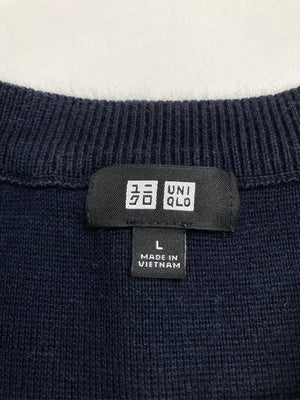 UNIQLO/ユニクロ/ニット/セーター/トップス/ネイビー/L