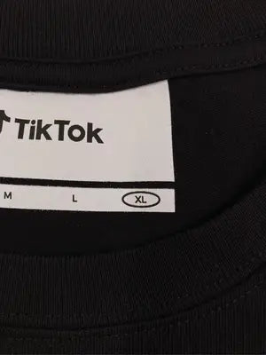 TikTok/Tシャツ/カットソー/トップス/ブラック/XL