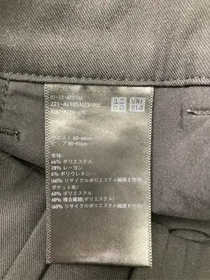 UNIQLO/ユニクロ/スラックス/パンツ/ブラック/L
