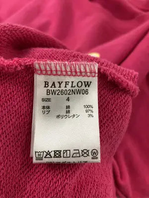BAYFLOW/ベイフロー/スウェット/トップス/ピンク/4