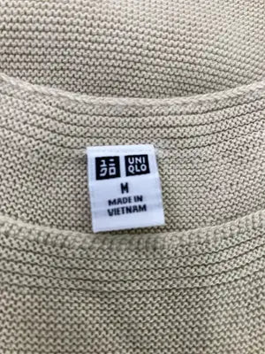 UNIQLO/ユニクロ/Tシャツ/カットソー/トップス/ベージュ/M