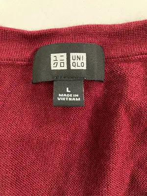 UNIQLO/ユニクロ/ニット/セーター/トップス/レッド/L