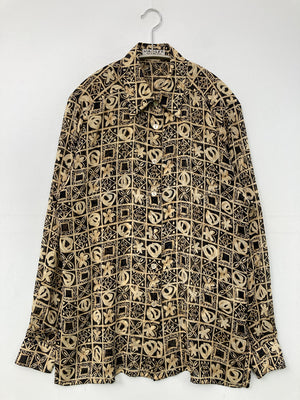 JAEGER/イェーガー/シャツ/ブラウス/トップス/ベージュ/34in  86cm