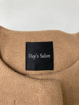 Day's Salon/ノーカラーコート/ジャケット/アウター/ベージュ/3L