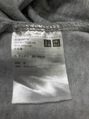 UNIQLO/ユニクロ/Tシャツ/カットソー/トップス/グレー/S