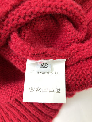 ニット/セーター/トップス/レッド/xs