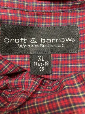 croft&barrow/クラフトアンドバロー/シャツ/ブラウス/トップス/レッド/XL