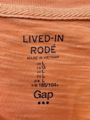 LIVED-IN RODÉ/Tシャツ/カットソー/トップス/オレンジ/L
