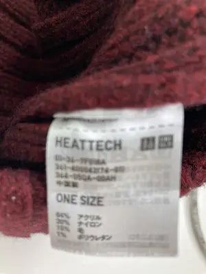 UNIQLO/ユニクロ/ニットキャップ/ビーニー/帽子/レッド/ONE SIZE